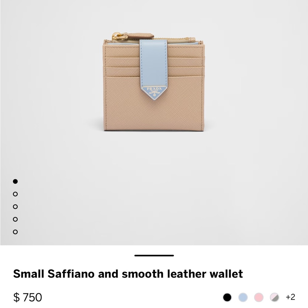 Prada saffiano wallet